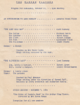 1934, October Program